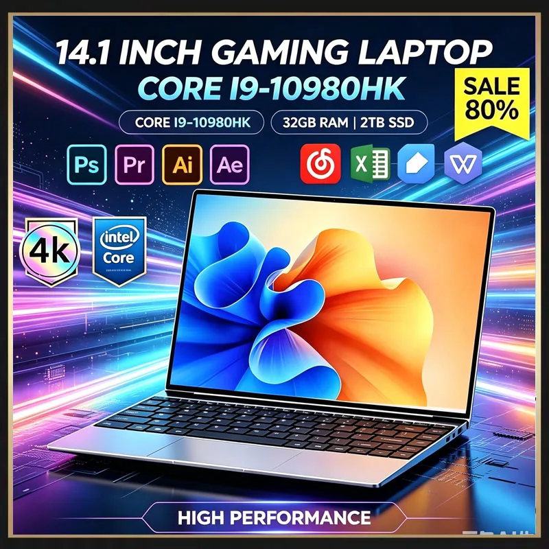Ddr4 Ram - 超薄型14.1インチノートパソコン、Intel Core i9-10980HKプロセッサー搭載、Windows 11、16GB RAM、2TB SSD、フルHDディスプレイ、Wi-Fi