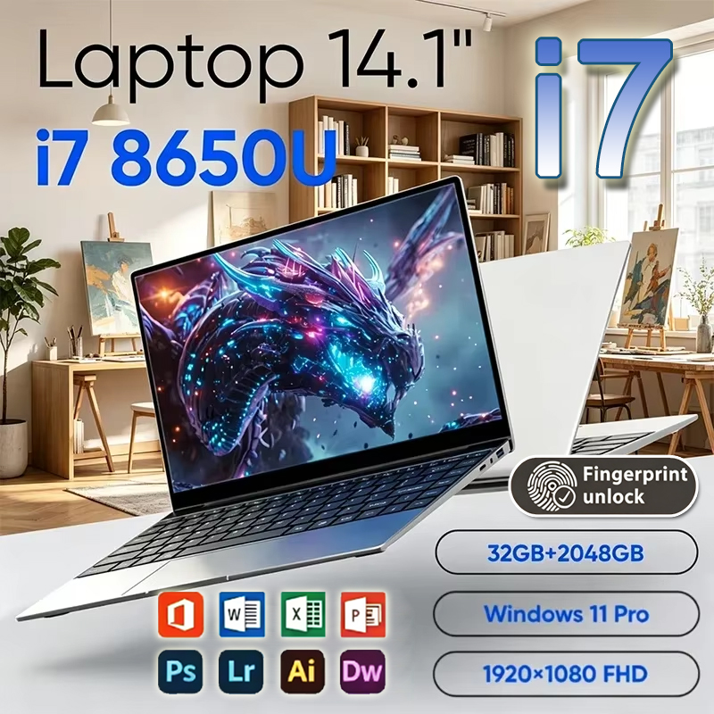 Ddr4 32Gb - ハンディ2026新型ウルトラスリム14.1インチノートパソコン Intel Core i7-8650U Windows 11