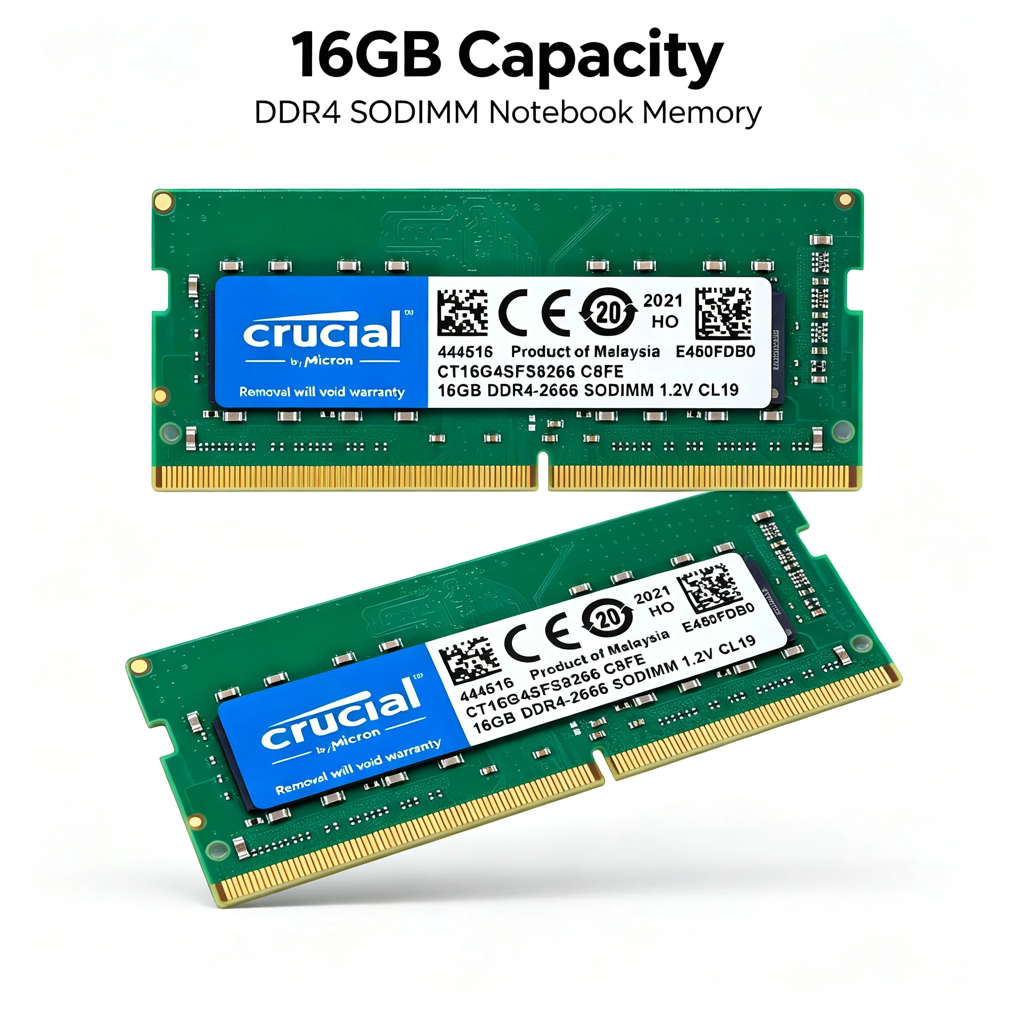Crucial DDR4ノートパソコン用RAM 16GB 2 - Sodimm Ddr4 のレビューと価格