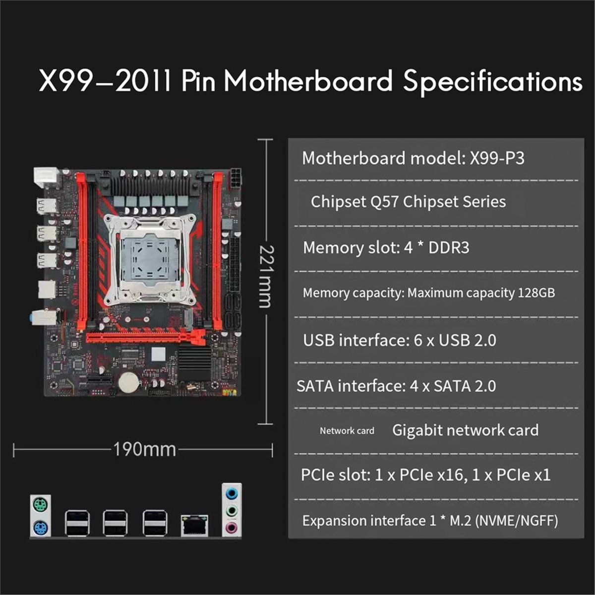 (A01R) X99 マザーボード X99 P3 LGA20 - Ddr3 Ram のレビューと価格