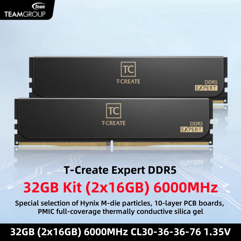 TEAMGROUP T-Create Expert CL30 - Ram Memory Module のレビューと価格