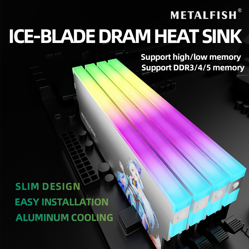 METALFISH DRAM ヒートシンク 5V-3PIN  - Ddr4 8Gb のレビューと価格